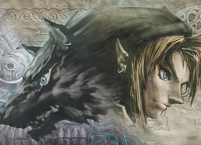 Линк, Легенда о Zelda, произведение искусства, Легенда о Zelda : Twilight Princess, волки - похожие обои для рабочего стола