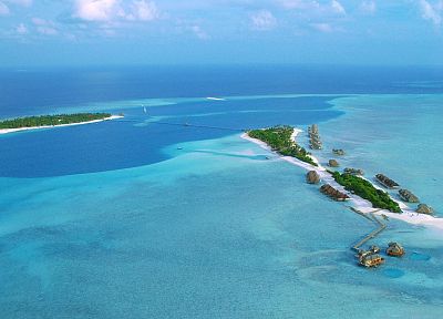 Мальдивские о-ва, острова, море - обои на рабочий стол