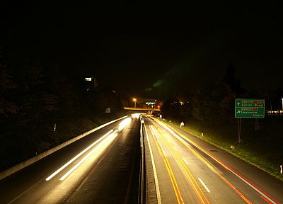 свет, ночь, дороги, Швейцария, свет тропы - случайные обои для рабочего стола