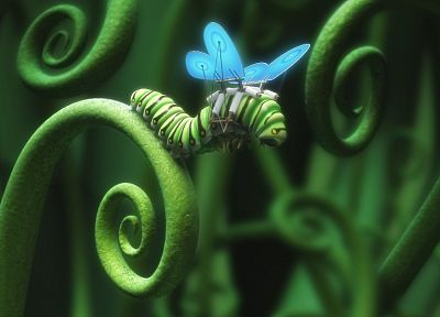 крылья, гусеницы, бабочки - копия обоев рабочего стола