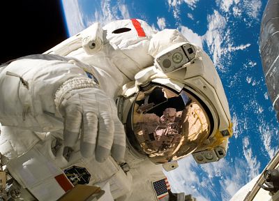 космическое пространство, НАСА, астронавты - оригинальные обои рабочего стола