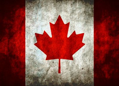 гранж, Канада, флаги, Канадский флаг - копия обоев рабочего стола