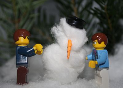снеговики, Лего - обои на рабочий стол