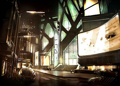 футуристический, футурист, цифровое искусство, Deus Ex : Human Revolution, Игра Art - копия обоев рабочего стола