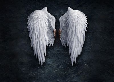 ангелы, крылья, кровь, камни, Aion - оригинальные обои рабочего стола