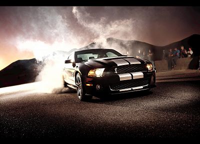 автомобили, дым, транспортные средства, Форд Шелби, Ford Mustang Shelby GT500 - случайные обои для рабочего стола