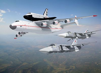 самолет, советский, самолеты, космический корабль, Антонов Ан- 225, Буран трансфер - случайные обои для рабочего стола