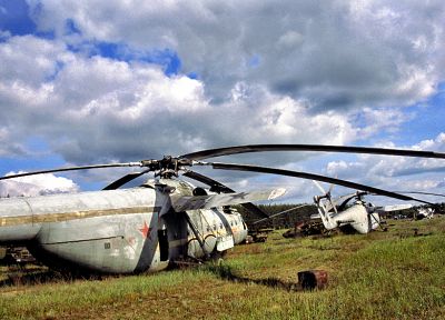 вертолеты, Припять, Чернобыль, транспортные средства, кладбище, излучение, Ми- 6 - обои на рабочий стол