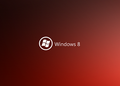 минималистичный, красный цвет, DeviantART, Windows 8 - обои на рабочий стол