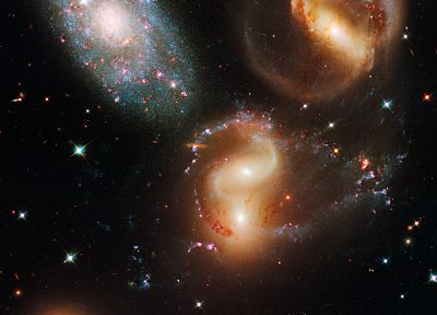 космическое пространство, звезды, галактики, планеты - оригинальные обои рабочего стола