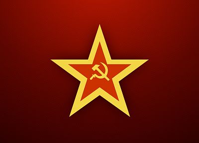 минималистичный, красный цвет, звезды, советский, красный фон - случайные обои для рабочего стола