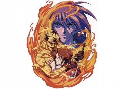 Rurouni Kenshin, Kenshin, аниме - копия обоев рабочего стола