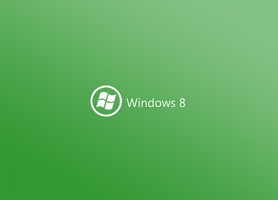 зеленый, минималистичный, DeviantART, Windows 8 - случайные обои для рабочего стола