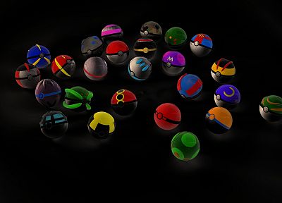 Покемон, Poke Balls - случайные обои для рабочего стола