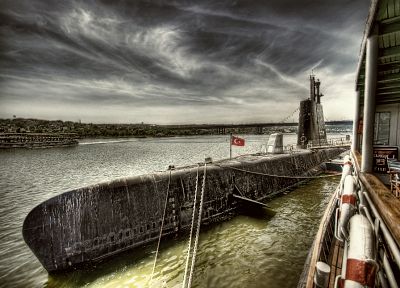 подводная лодка, Турция, Стамбул, HDR фотографии - обои на рабочий стол