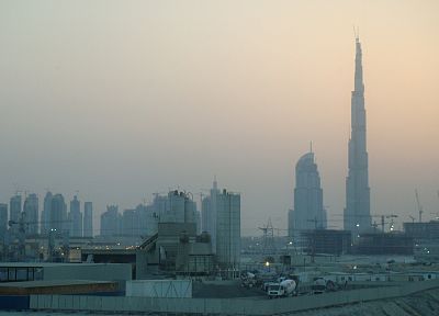 города, архитектура, здания, Дубай, промышленные предприятия, город небоскребов, Бурдж-Халифа - обои на рабочий стол