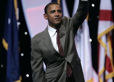 флаги, Барак Обама, Президенты США - обои на рабочий стол