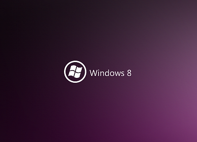 минималистичный, фиолетовый, DeviantART, Windows 8 - копия обоев рабочего стола