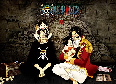 One Piece ( аниме ), пираты, Ace, вино, карты, череп и скрещенные кости, аниме, сокровище, приключения, свечи, Обезьяна D Луффи, Обезьяна D Dragon, Гол D Роджер, Portgas D Ace - случайные обои для рабочего стола