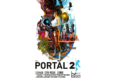 Portal 2, постеры фильмов, плакаты - случайные обои для рабочего стола