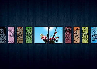One Piece ( аниме ), Нико Робин, Roronoa Зоро, Фрэнки ( One Piece ), Тони Тони Чоппер, Брук ( One Piece ), Обезьяна D Луффи, Нами ( One Piece ), Usopp, Санджи ( One Piece ) - обои на рабочий стол