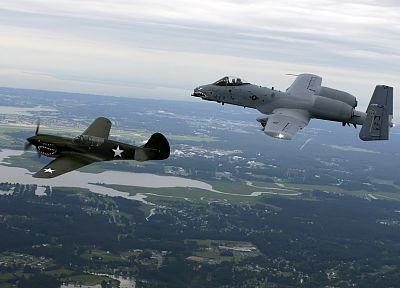самолет, война, военный, самолеты, бородавочник, А-10 Thunderbolt II - копия обоев рабочего стола