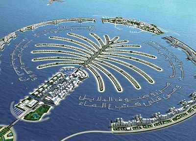 Дубай, острова, пальмовые деревья, Palm Island - похожие обои для рабочего стола