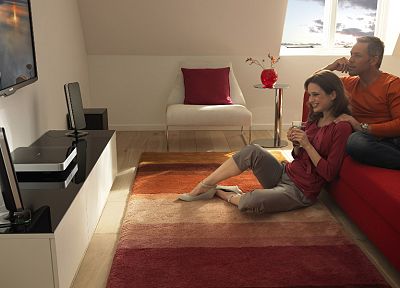 телевидение, диван, домой, интерьер, Philips - случайные обои для рабочего стола