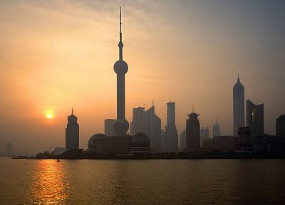 Китай, район, Шанхай, реки - случайные обои для рабочего стола