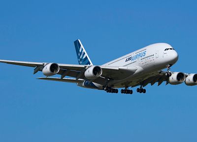 самолет, Airbus A380-800 - оригинальные обои рабочего стола