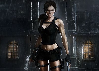 видеоигры, дождь, Tomb Raider, Лара Крофт, 3D (трехмерный) - обои на рабочий стол