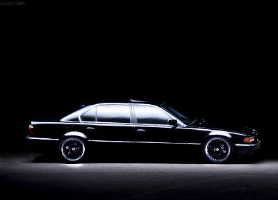 БМВ, черный цвет, автомобили, транспортные средства, BMW 7-й серии, черные машины, вид сбоку, немецкие автомобили - случайные обои для рабочего стола