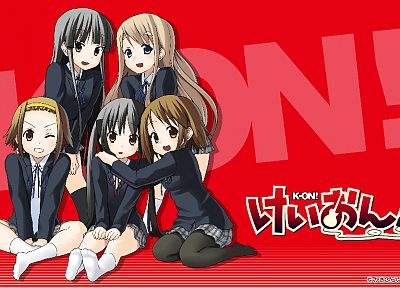 K-ON! (Кэйон!), школьная форма, Hirasawa Юи, Акияма Мио, Tainaka Ritsu, Kotobuki Tsumugi, Накано Азуса - обои на рабочий стол