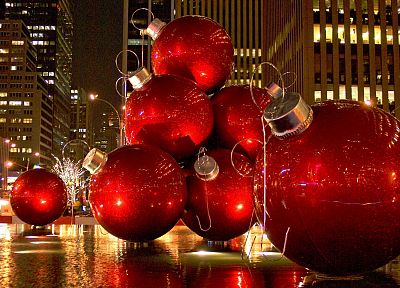 рождество, Нью-Йорк, украшения - обои на рабочий стол