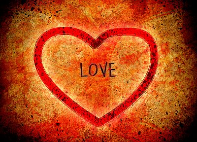 любовь, сердца - обои на рабочий стол