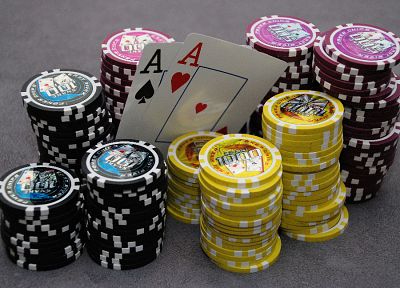 карты, покер, фишки для покера - обои на рабочий стол