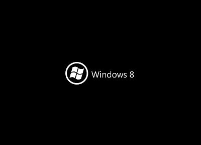 черный цвет, минималистичный, DeviantART, Windows 8 - случайные обои для рабочего стола