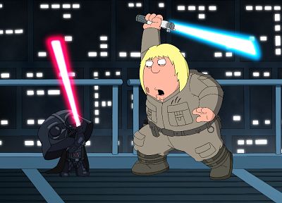 Звездные Войны, мечи, Family Guy, пародия, Стьюи Гриффин - обои на рабочий стол
