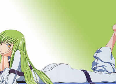Code Geass (Код Гиас), длинные волосы, зеленые волосы, C.C., аниме, аниме девушки - похожие обои для рабочего стола
