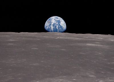 космическое пространство, Луна, Земля - копия обоев рабочего стола