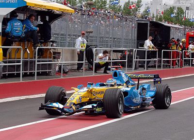 автомобили, Формула 1, Фернандо Алонсо, Renault - обои на рабочий стол