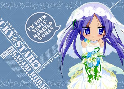 Счастливая Звезда (Лаки Стар), Хиираги Кагами, невест, аниме девушки - случайные обои для рабочего стола