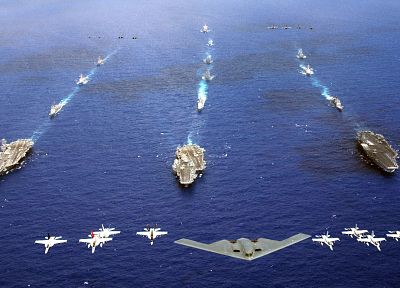 военно-морской флот, щит, реактивный самолет, B- 2 Spirit - копия обоев рабочего стола