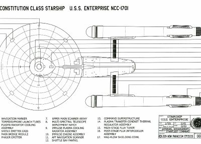 звездный путь, USS Enterprise, Star Trek схемы - копия обоев рабочего стола