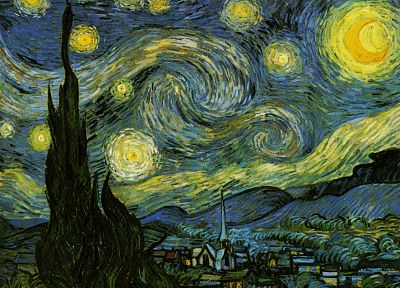 Винсент Ван Гог, Звездная ночь - обои на рабочий стол