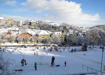 зима, Брашов, города - случайные обои для рабочего стола