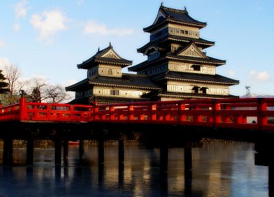 Япония, пагоды, Мацумото, Японский архитектура - обои на рабочий стол