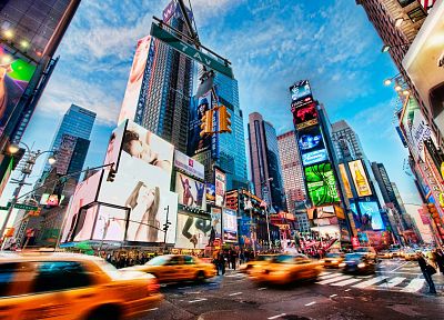 города, улицы, Нью-Йорк, Таймс-сквер, HDR фотографии - случайные обои для рабочего стола