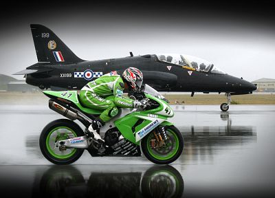 самолет, гонка, самолеты, мотоциклы - копия обоев рабочего стола