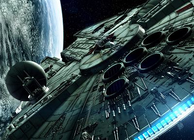 Звездные Войны, кино, космические корабли, Тысячелетний сокол, транспортные средства - обои на рабочий стол